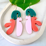 Endless Summer Coral Earrings- Papaya