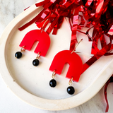 Game Day Gracie Earrings- Red