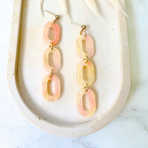 Quartz Maggie Earrings- Opal