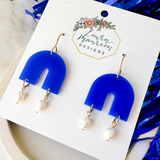 Game Day Gracie Earrings- Blue