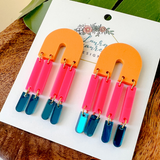 Endless Summer Audrey Earrings- Hibiscus