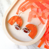 Game Day Etta Earrings- Orange