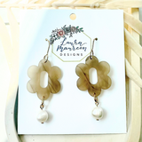 Quartz Elyn Earrings- Smokey