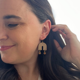 Everyday Gracie Earrings- Stone & Aquamarine