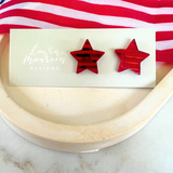 Patriotic Star Stud Earrings